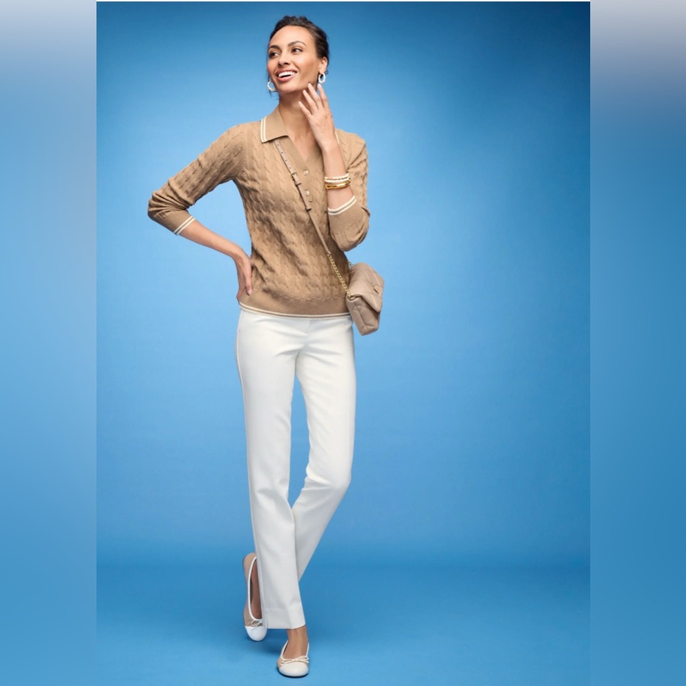 Talbots White Cropped Pants